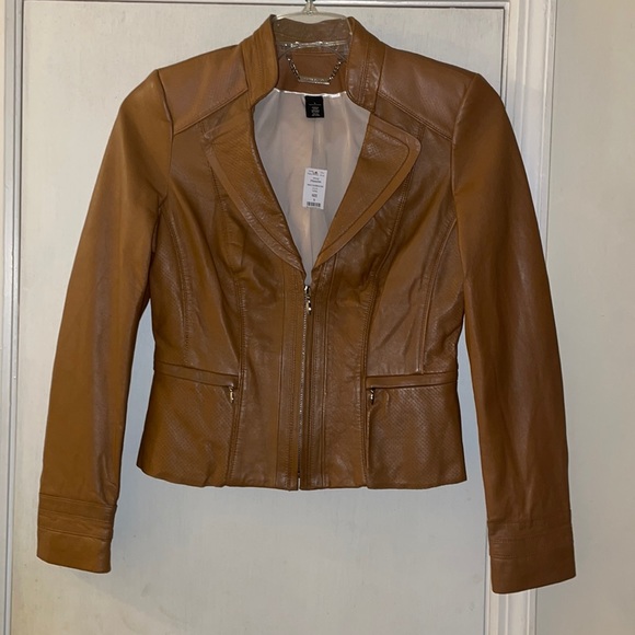 White House Black Market Jackets & Blazers - White House Black Market genuine leather jacket